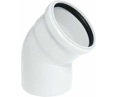 Magnaplast Vidaus kanalizacijos alkūnė HTplus, Ø 40 mm, 30°, balta