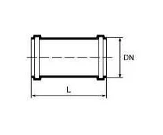 Magnaplast HTU stumdomas mufa DN 32mm (420208)