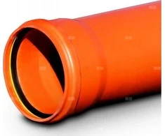 Magnaplast Išorinis nuotekų vamzdis PVC-U 160/6000x4,7 KGEL SN8 kietas