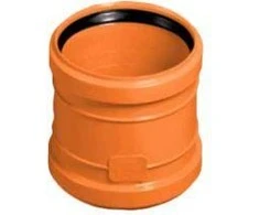 Magnaplast Ostendorf Kunststoffe PVC skydemuffe 200mm - med kort indstiksmf. Ostendorfas