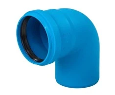 Magnaplast UDBB 125/87 ULTRA-dB žemo triukšmo lygio alkūnė, mėlyna