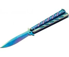 Magnum peilis Magnum Balisong Rainbow universalus
