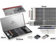 pagrindinis popierius Artix Professional Sketch Set