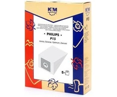 K_M Dulkių siurblių maišeliai K&M P15, 5 vnt.