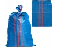 Maišelis polipropylenowy 50x80cm 30kg /Mėlynai-raudona