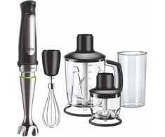 Braun MultiQuick 7 MQ 7045X 1,25 L Panardinamas maišytuvas Juoda, Nerūdijančiojo plieno 1000 W
