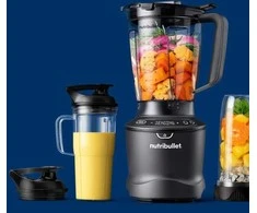 Maišytuvas kielichowy Nutribullet NBF550DG Stalinis trintuvas, 1,89 l, Ledo smulkinimas, 1 m, 1500 W, Juodas