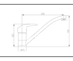 Praustuvo baterija Invena Ava New stovima chromuota (BZ-06-001-X)