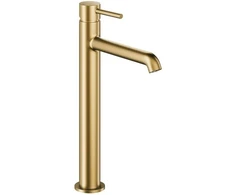 Praustuvo baterija KFA Stovima antstalė su Click Clack kamščiu Moza Mini 5032-632-39 Brushed Light Gold