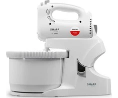 Virtuvinis kombainas Rankinis Mikseris - SMAPP 580W 5 Greičių Su 2 Dubenimis Baltas