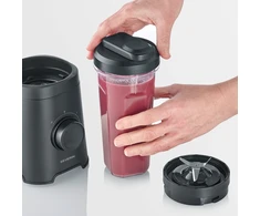 Plakiklis Severin SM 3743 Maišytuvas smoothie 2w1 juoda matinė