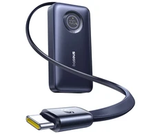 Maitinimo blokas Baseus Powerbank EnerCore CR11 10000mAh 45W USB-C Ekranas Kabelis Juodas