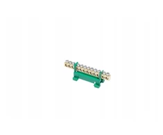 Maitinimo juosta Simet Gnybtų juosta PE12 bėgelio apsauginiam 12 bėgelių 16 mm 400 V AC 63 A žalia 81701005