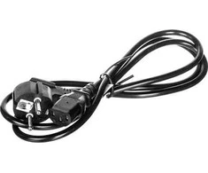 Goobay maitinimo laidas Schuko tipo F CEE 7/7 IEC C13 maitinimo laidas 1,5 m juodas (68604)