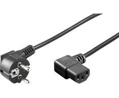 Maitinimo kabelis MicroConnect Microconnect PE010510 Maitinimo kabelis juodas 1m CEE7/7 C13 Panelinis