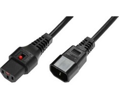 Maitinimo kabelis MicroConnect Microconnect PC1070 maitinimo kabelis juodas 4m C14 panelis C13 panelis