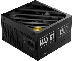 APNX MAX G1 1,200W 80 PLUS Gold Power Supply, ATX 3.1, PCIe 5.1, Fully Modular, Compact – 1,200 Watts, Juodas