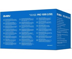 Maitinimo šaltinis awaryjny SVEN Pro 1000, 720W, USB, RG-45, 3 gniazda euro