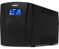 Maitinimo šaltinis awaryjny SVEN Pro 1500, 900W, LCD, USB, RG-45, 3 gniazda euro
