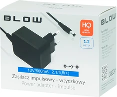 Blow Impulsinis maitinimo šaltinis 12V 500mA DC 2.1x5.5