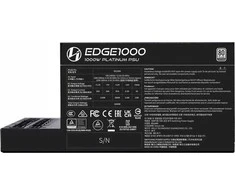 Lian Li EDGE EG1000 80 PLUS Platinum PSU, PCIe 5.1, ATX 3.1 – 1000 Watt, juodos spalvos