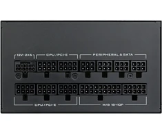 Lian Li SX Series 80 PLUS Platinum Power Supply, fully modular, PCIe 5.1, ATX 3.1 – 1,200 Watts, juodas