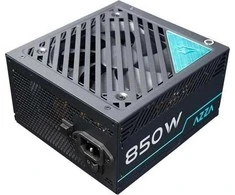 Linkworld AZZA PSU 850W visiškai modulinis ATX3.0 80+ GOLD sertifikuotas, tylus 120 mm ventiliatorius, 1 x PCI-e 5.0 (1 x 12+4 kontaktų), 1 x 20+4 kontaktų, 2 x 4+4 kontaktų 12 V, 4 x 4 kontaktų Molex, 9 x Sata, 4 x 6+2Pin PCI-E, PSAZ-850G