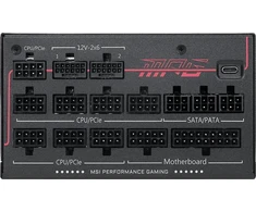 Maitinimo šaltinis MSI MSI MPG Ai1300TS PCIE5 moduł zasilaczy 1300 W 24-pin ATX ATX Juodas