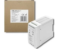 Qoltec DIN bėgelio maitinimo šaltinis 60W 24V 2.5A baltas plonas