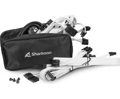 1000W Sharkoon REBEL P30 Gold 1000W ATX3.0 (wei, 1x 12VHPWR, 4x PCIe, Kabelis-Management, 1000 Watt)