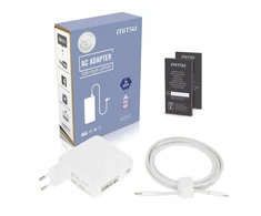 Maitinimo šaltinis sieciowy Mitsu 61W USB-C, USBC, 5-20.3V, 3A (baltas) do notebooka