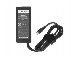 Nešiojamojo kompiuterio maitinimo adapteris Mitsu Maitinimo šaltinis sieciowy Mitsu 65W USB-C, USBC, 5-20V, 3-3.25A (juodas) do notebooka