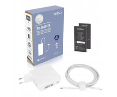 Maitinimo šaltinis sieciowy Mitsu 96W USB-C, USBC, 5-10V, 3-4.8A (baltas) do notebooka