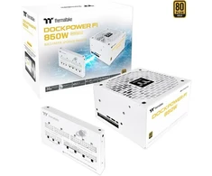 Thermaltake Maitinimo šaltinis - dockpower fi 850w auksinis modular atx3.1 gen5 snow