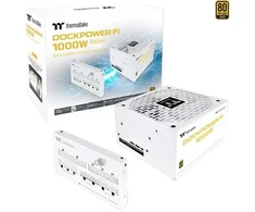 Thermaltake Maitinimo šaltinis - dockpower fi 1000w auksinis modular atx3.1 gen5 snow