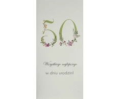 MAK Gimtadienio atvirukas 50 DL U18 - Gėlės