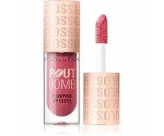 Makeup Revolution Pout Bomb Vegan Plumping Lūpų blizgis Milky Sheer Holo 4.6 ml