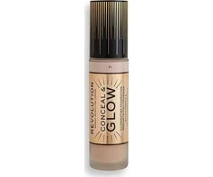 „Makeup Revolution Conceal &amp; Glow Illuminating Kreminis Foundation“ makiažo pagrindas, 23 ml