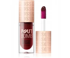 Makeup Revolution Plump &amp; Shine Plumping Lūpų blizgis Jelly Berry Mauve 4.6 ml