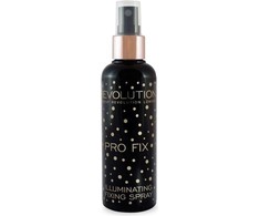 Makeup revolution "Revolution Make Up Glow Fix Illuminating Fixing Purškiklis" makiažo fiksatorius suteikiantis švytėjimo 100ml