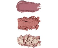 „Makeup Revolution Blush Icon“ matinių skaistalų paletė, šviesinamoji paletė „Aura Points Rose“, 11,5 g