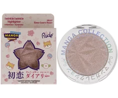 Rude Cosmetics Twinkle Twinkle Illuminating Highlighter Palette Sawa-Chan's Heart, 4 g