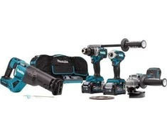 Vairavimo įrankių rinkinys Makita COMBO 40V XGT DF001G + TD001G + GA005G + JR001G 2 * 4.0AH TOR