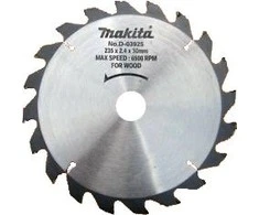 Makita T.C.T. pjūklas 235X2.4X30mm 20° T20 D-03925 T.C.T • 235 x30 mm • T20 • 20° • Medienai