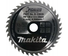 MAKITA DISKINIS PJŪKLAS 136x20x36z SPECIALIZED MEDIENAI