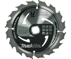 Makita T.C.T. pjūklas M-FORCE 165X2X20mm 15° T16 B-31930 T.C.T • 165 x20 mm • T16 • 15° • Medienai
