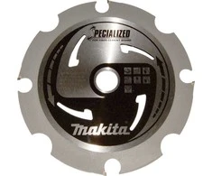 Makita T.C.T. pjūklas SPECIALIZED 165X2.3X20mm 12° T4 B-33685 T.C.T • 165 x20 mm • T4 • 12° • Fibrocemento plokštėms