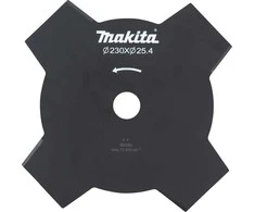Makita žolės pjovimo diskas 4 dantų 230mm, skirta DUR365U, DUR368A