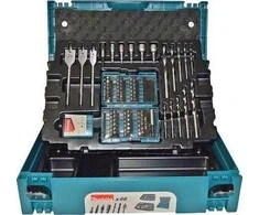 Makita sukimo antgalių ir grąžtų rinkinys 62 vnt. B-53908 MAKPAC lagamine