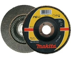 MAKITA LAMELINIS ŠLIFAVIMO DISKAS ZIRKON 125×22,23mm P 40 METALUI, NERŪDIJANČIAM PLIENUI